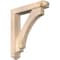 Ekena Millwork Imperial Arts and Crafts Smooth Bracket w/ Offset Brace, Douglas Fir, 5 1/2"W x 28"D x 32"H BKT0604X28X32IMP03SDF - alternate 1